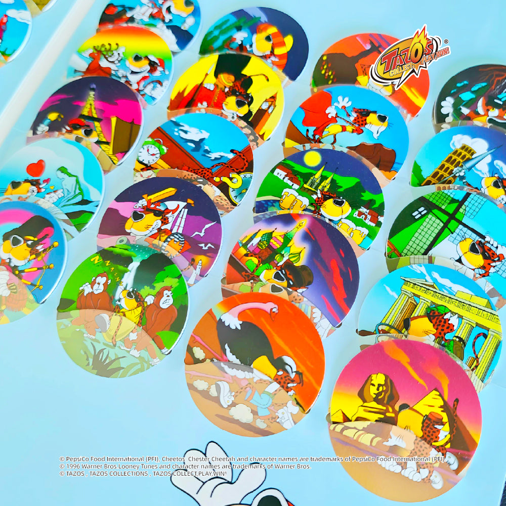 Tazos Chester Cheetah World Series Album Full Set (40/40)