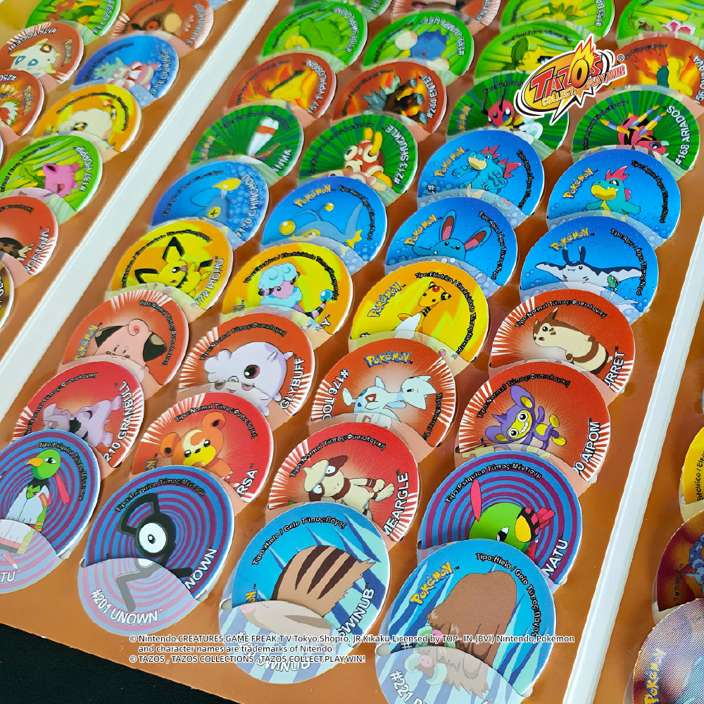 Tazos Pokémon Matutano & Tasty Set 3 Album Full Set (90/90)