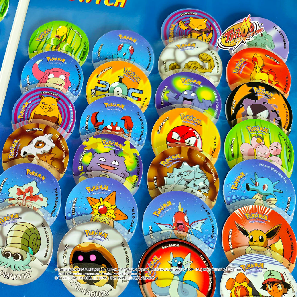 Tazos Pokémon Set 1 Album Full Set Poland Lays Edition (51/51)