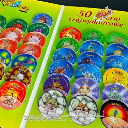 Tazos Pokémon 3D Set 1 Album Full Set Poland Lays Edition (50/50)