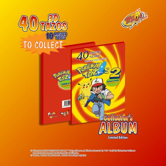 Tazos Pokémon 3D Set 2 Album Full Set Poland Lays Edition (50/50)